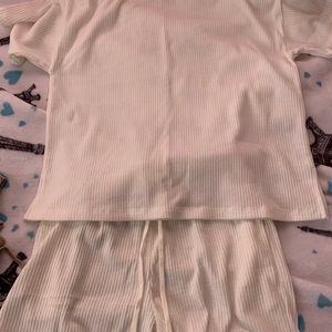 White top and short set.Luca and grae online store